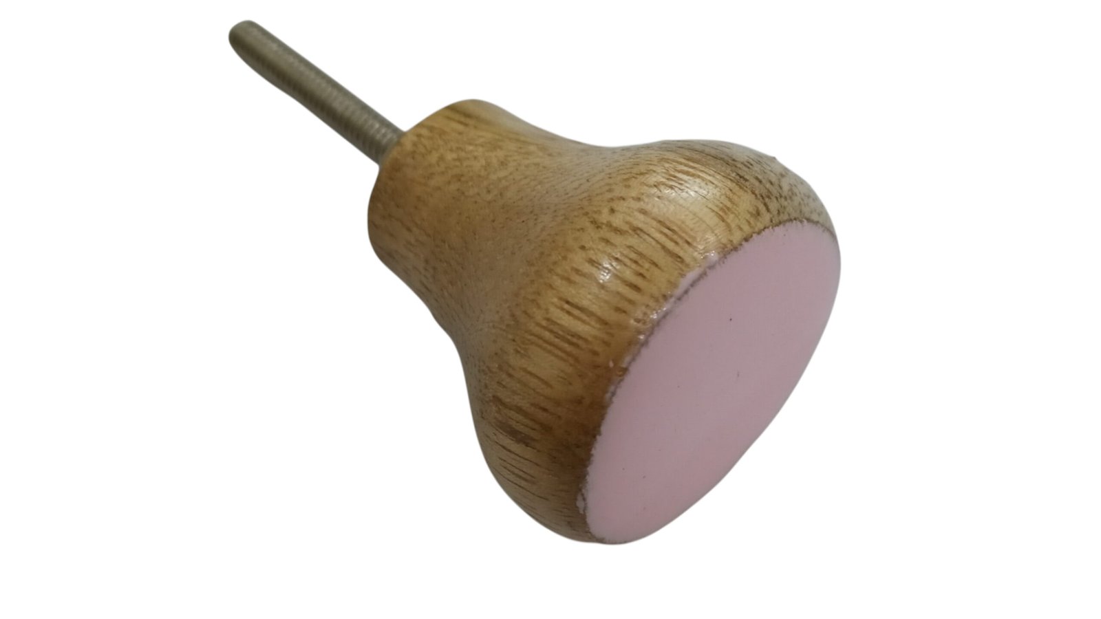 Bulk Supplier of Natural Wood & Pink Accent Door Pull Knobs