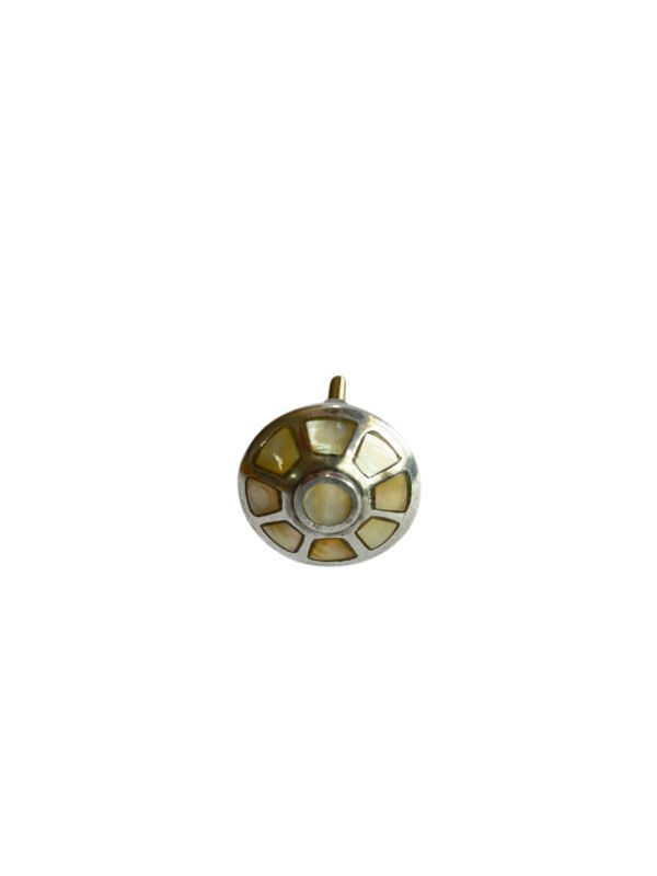 Handcrafted Mother of Pearl Segmented Round Door Knob | Designer Cabinet Hardware Manufacturer