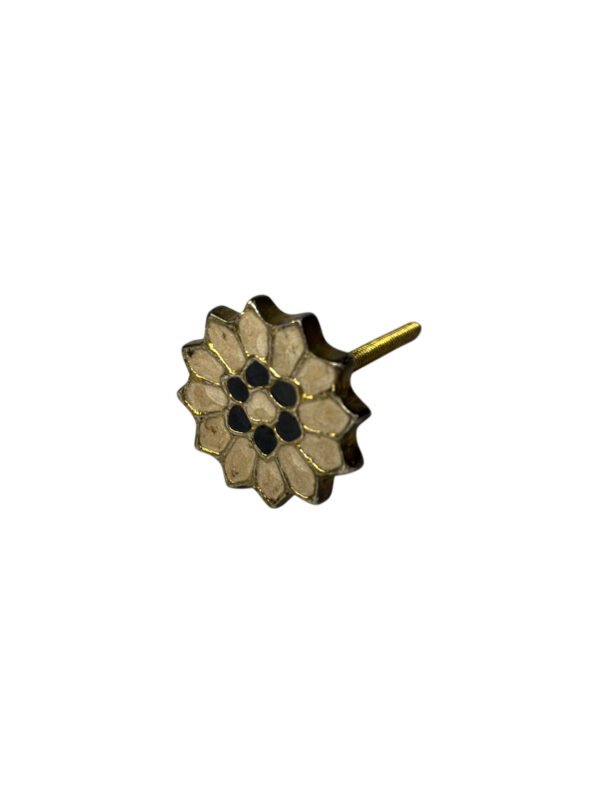 Handmade Enamel Floral Cabinet Knob | Decorative Brass Drawer Pull Manufacturer