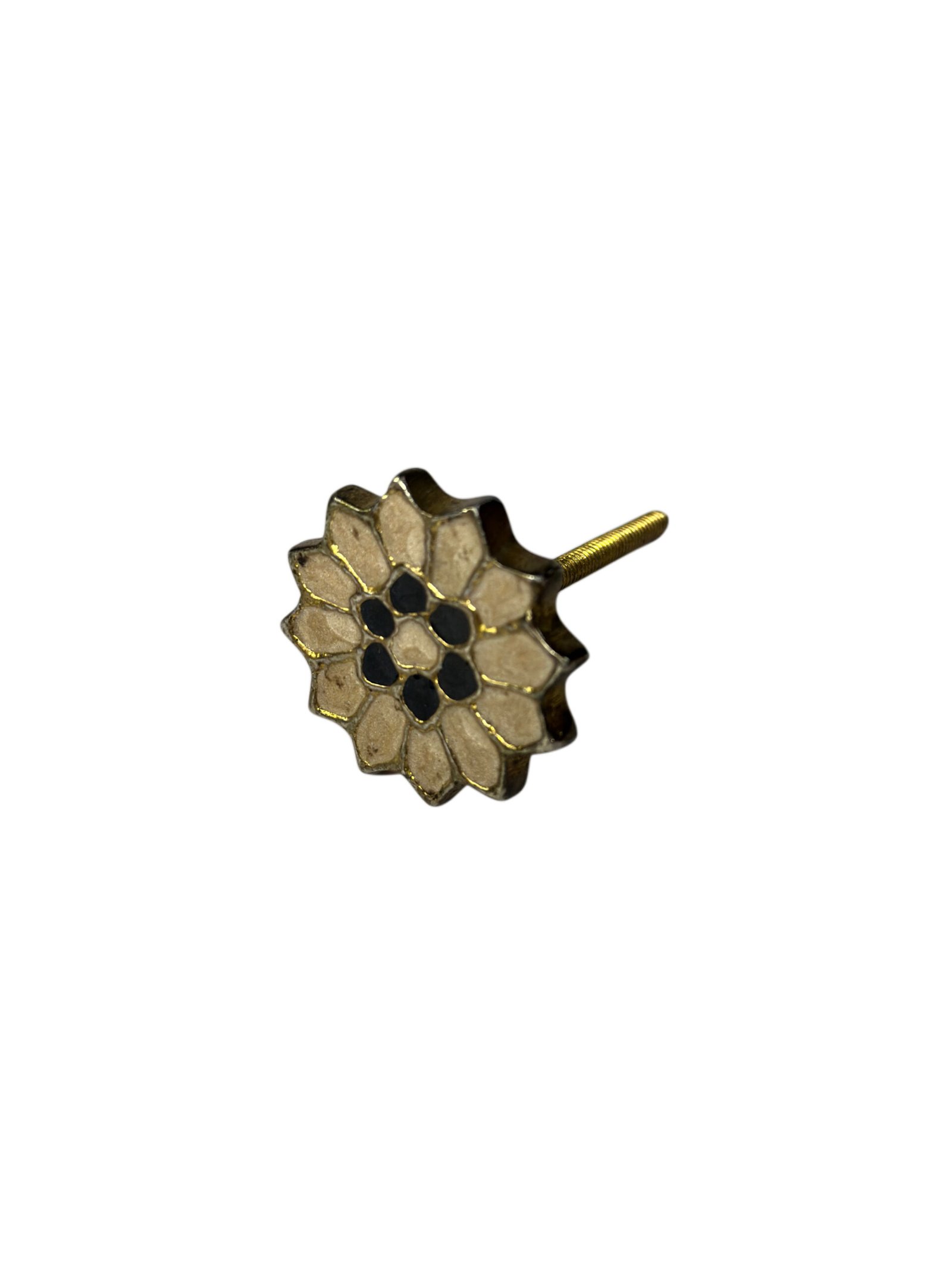 Handmade Enamel Floral Cabinet Knob | Decorative Brass Drawer Pull Manufacturer