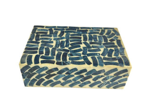 Handmade Blue and White Bone Inlay Decorative Box | Manufacturer & Wholesale Supplier