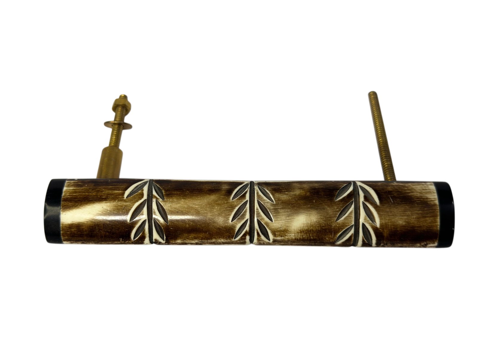 Handcrafted Leaf Carved Bone & Resin Cabinet Pull Handles – Wholesale & Custom Manufacturing