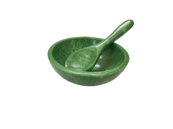 Handcrafted Resin Serving Bowl Set with Matching Spoon | Manufacturer Direct